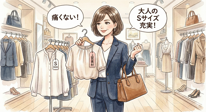 【40代】小さいサイズの服選び｜痛くない「大人のSサイズ」ブランド