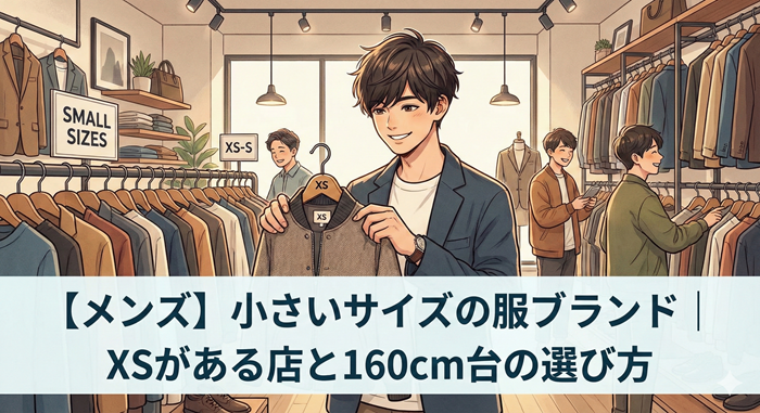 【メンズ】小さいサイズの服ブランド｜XSがある店と160cm台の選び方